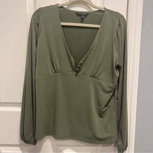 Green Banana Republic button top. Size M.